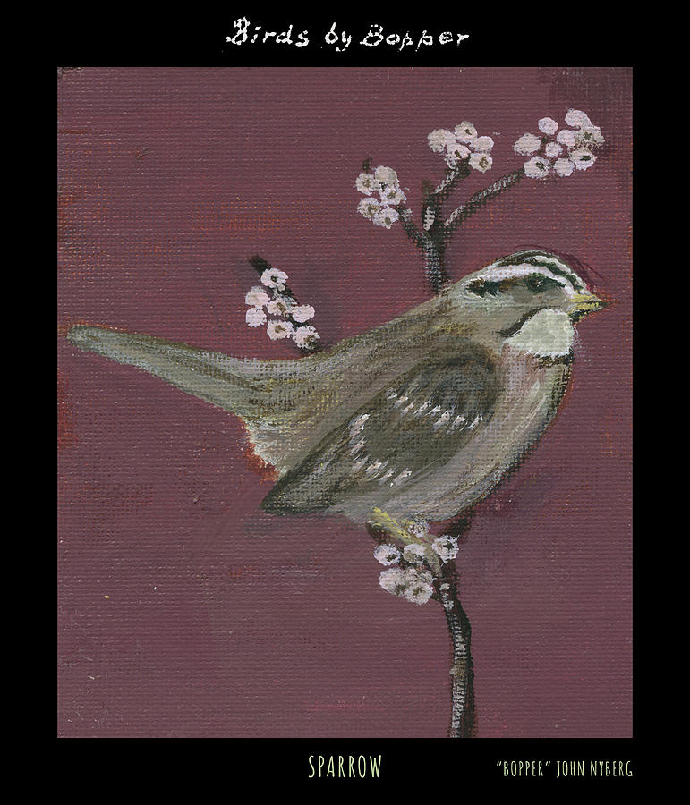 Sparrow Painting by Tim Nyberg