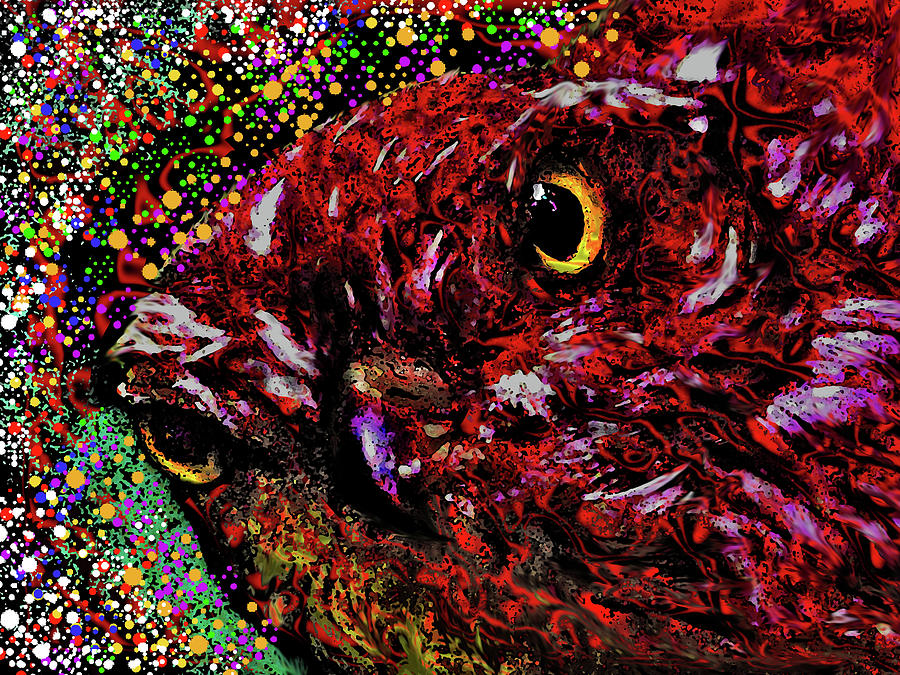 Sparrow Hawk. Digital Art