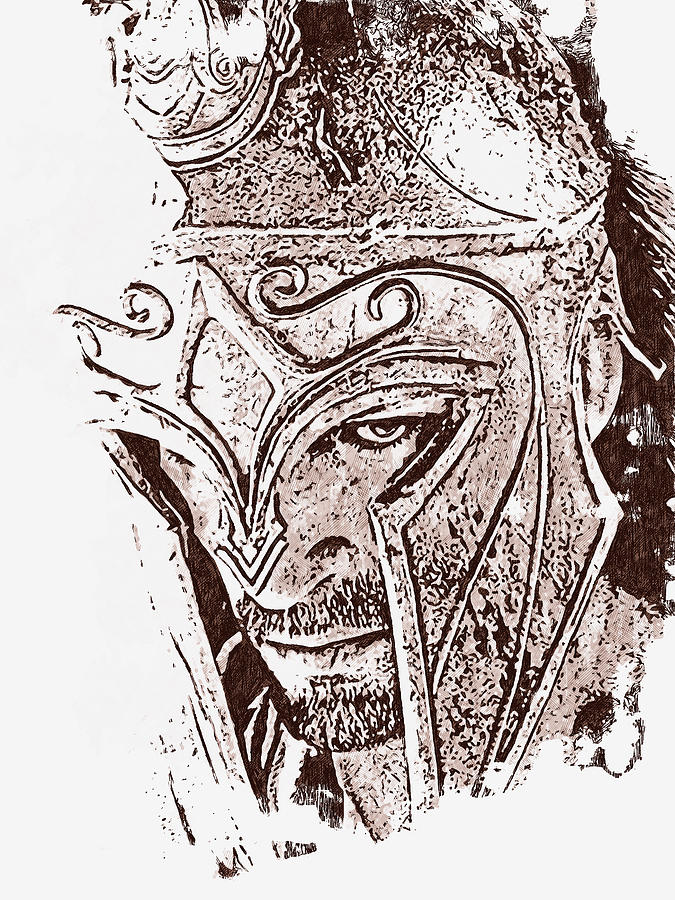 Spartan Hoplite - 66 Painting by AM FineArtPrints