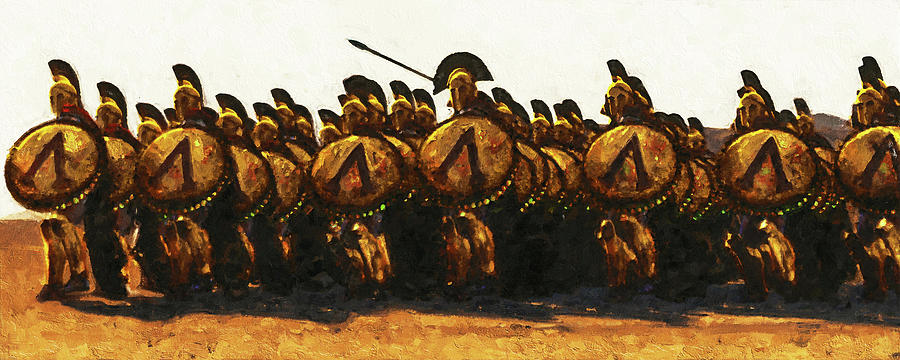 Spartans at War, 06 Painting by AM FineArtPrints