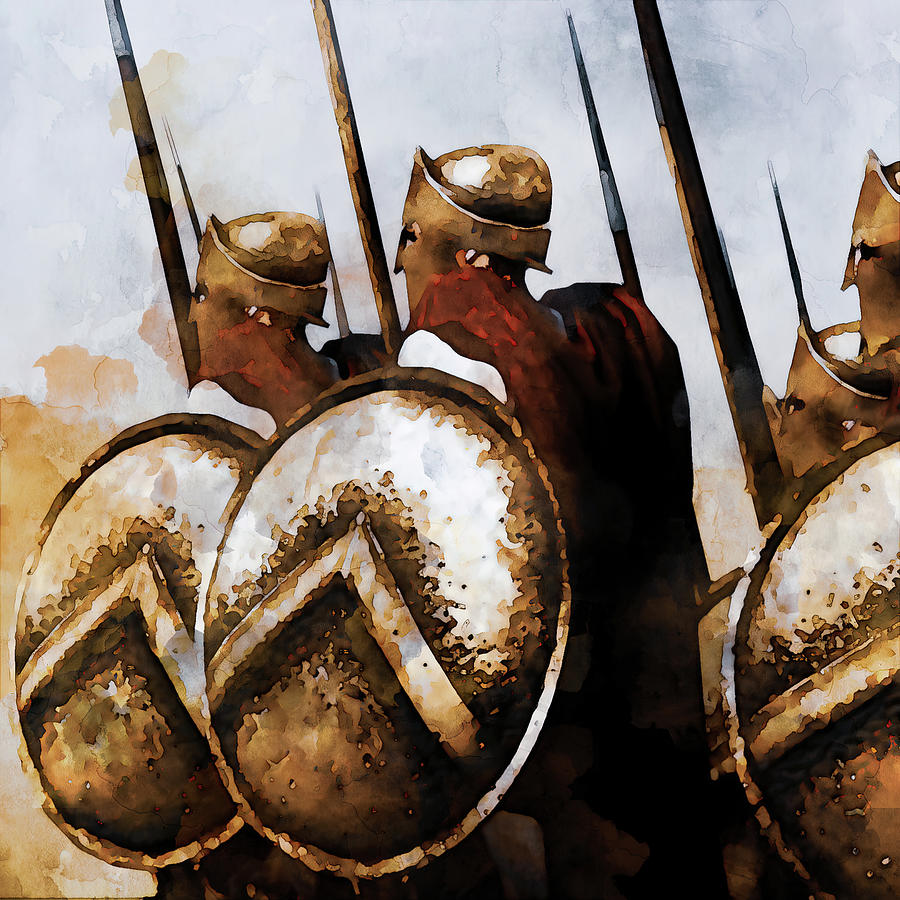 Spartans at War, 08 Painting by AM FineArtPrints