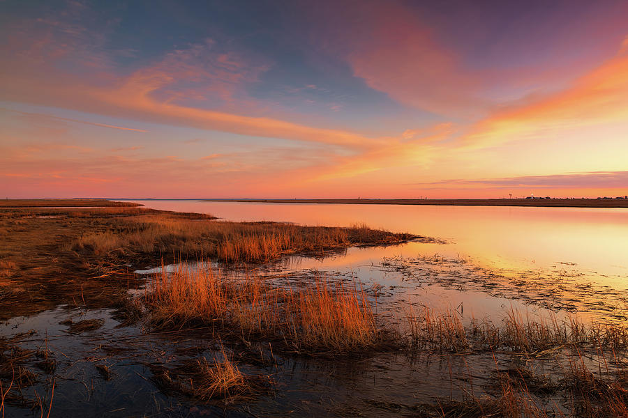 Spartina Sunset/Marys Song Photograph by Kim Carpentier