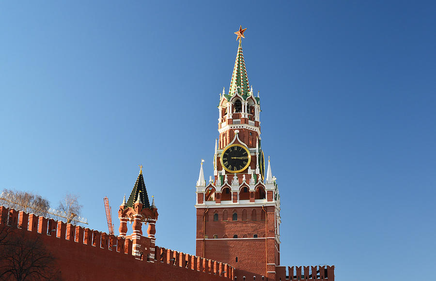 Spasskaya  tower of Moscow Kremlin, Russia Photograph by OlgaVolodina