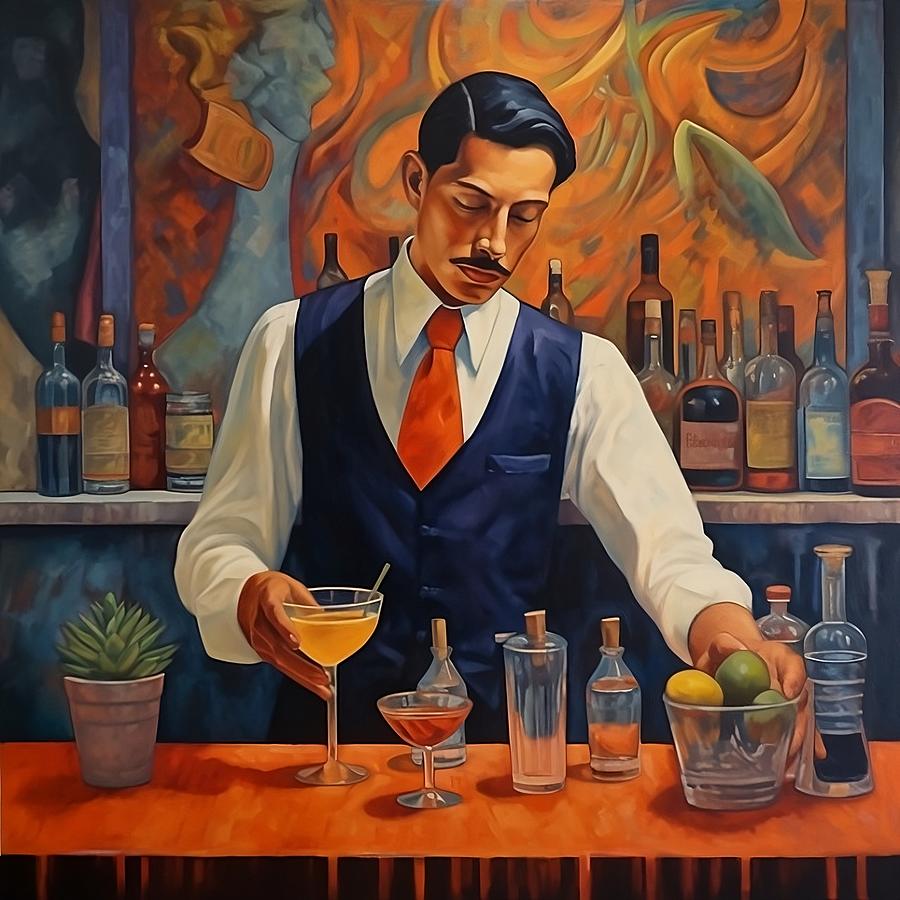 Cocktail Digital Art - Speakeasy Bar by Karyn Robinson
