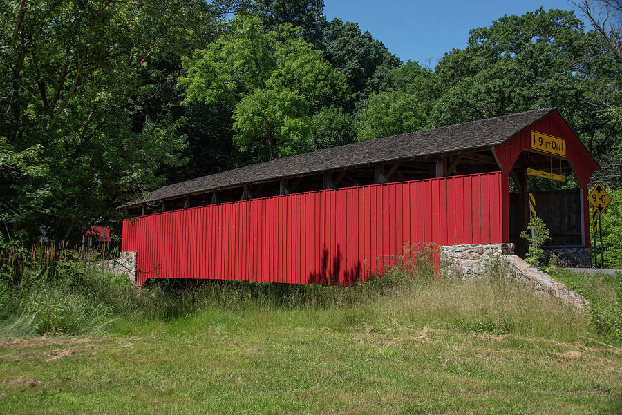 Speakman 1 Covered Bridge - Frog Hollow Rd Chester County Pa Photograph by Bill Cannon