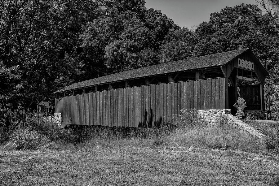 Speakman 1 Covered Bridge Frog Hollow Rd in Black and White