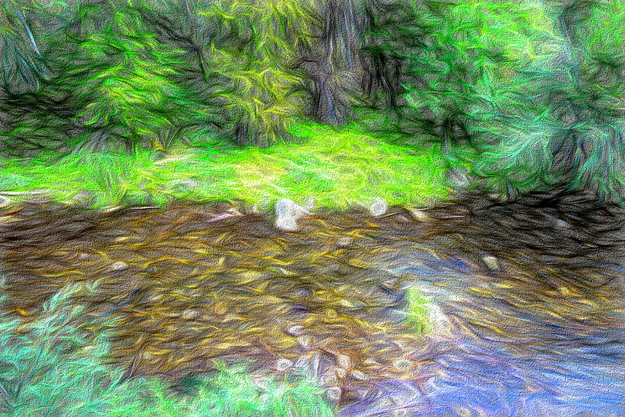 Spearfish Creek Abstract Photograph by Lorraine Baum