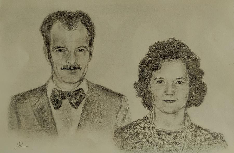 Special Couple Drawing by Linda Doherty