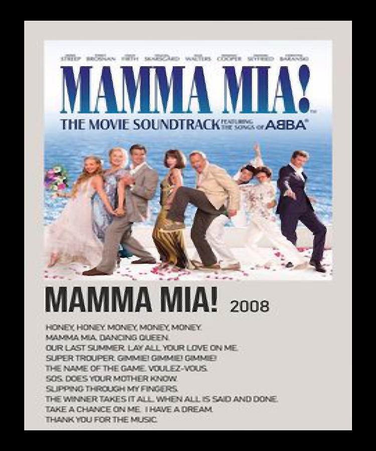 Special Present Mamma Romantic Musical Mia Drama Cool Gifts Drawing by ...