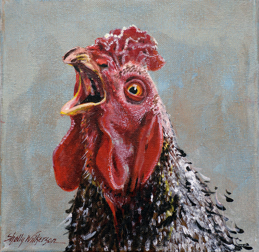 Speckled Screamer Painting by Shelly Wilkerson