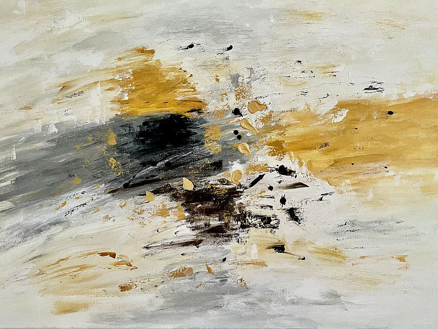 Specks of gold Painting by Renate Dartois