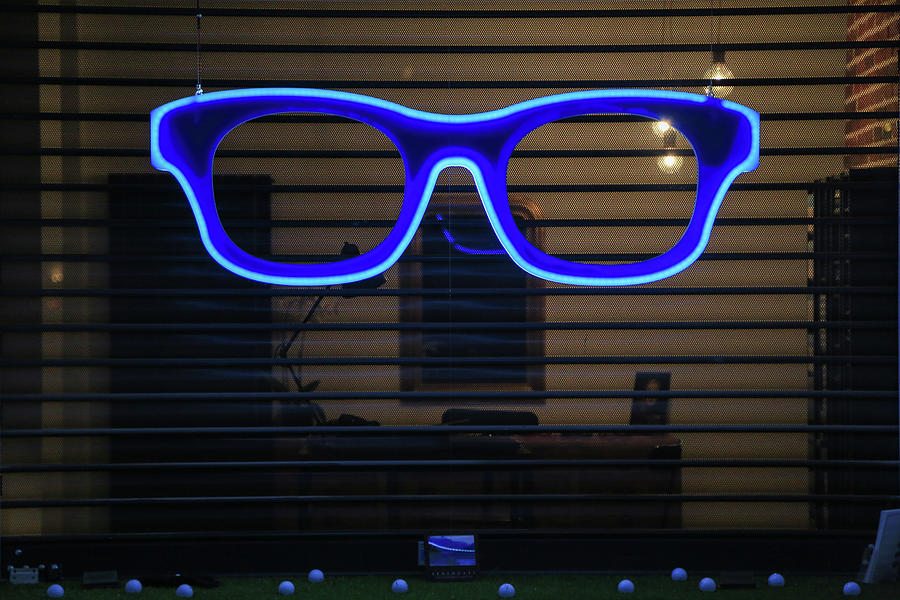 Specs of Neon Photograph by Steve Templeton