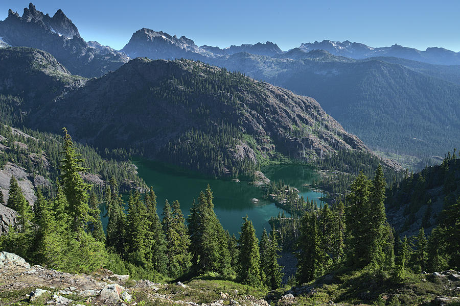 Spectacle Lake from the PCT Photograph by Chris Pappathopoulos