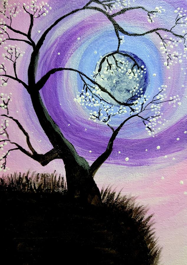 Spectacle Moon Painting by Samantha Bryant - Fine Art America