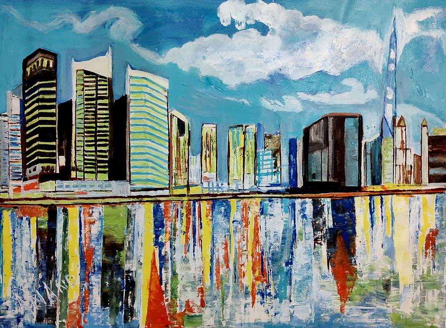 Spectacular City Painting by Anand Swaroop Manchiraju