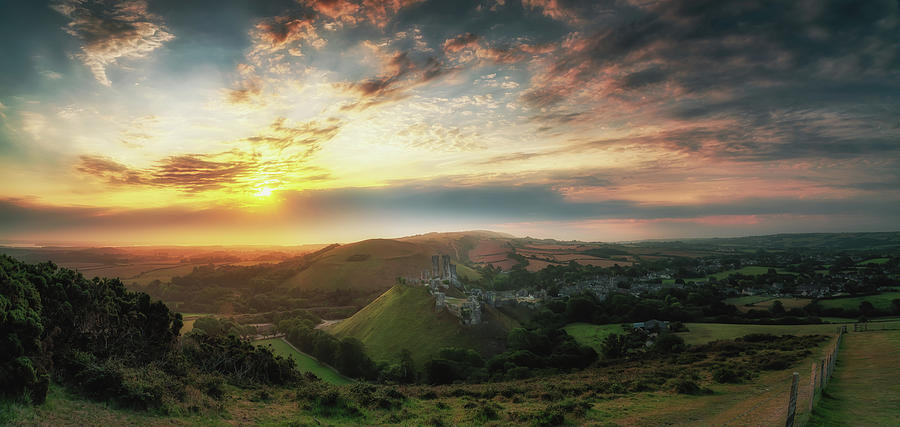 Nature Photograph - Spectacular Corfe Sunrise by Framing Places
