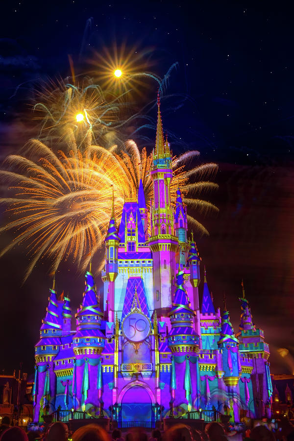 Spectacular Fireworks at Walt Disney World Photograph by Mark Andrew Thomas