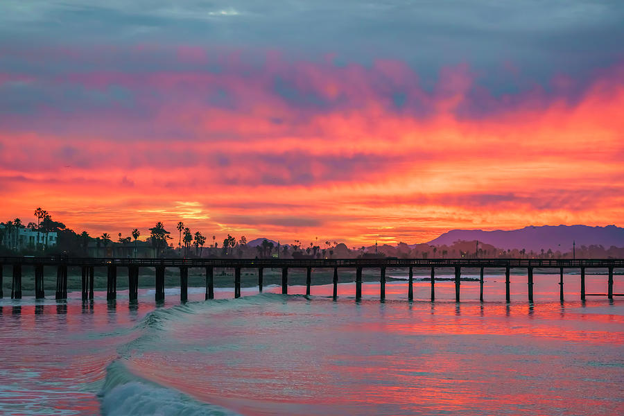 Spectacular Sunrise Over the Pier Photograph by Lindsay Thomson