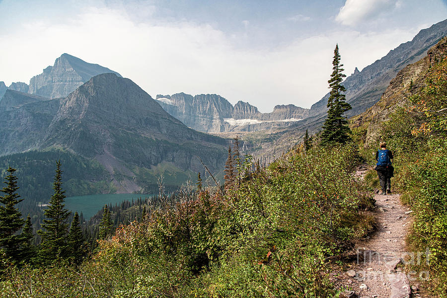 Spectacular Views Hiking Beautiful Grinnell Glacier Glacier National Park Photograph