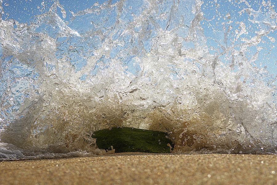 Spectacular Waves Splashing on Playa de Amadores Photograph by Kathrin Poersch