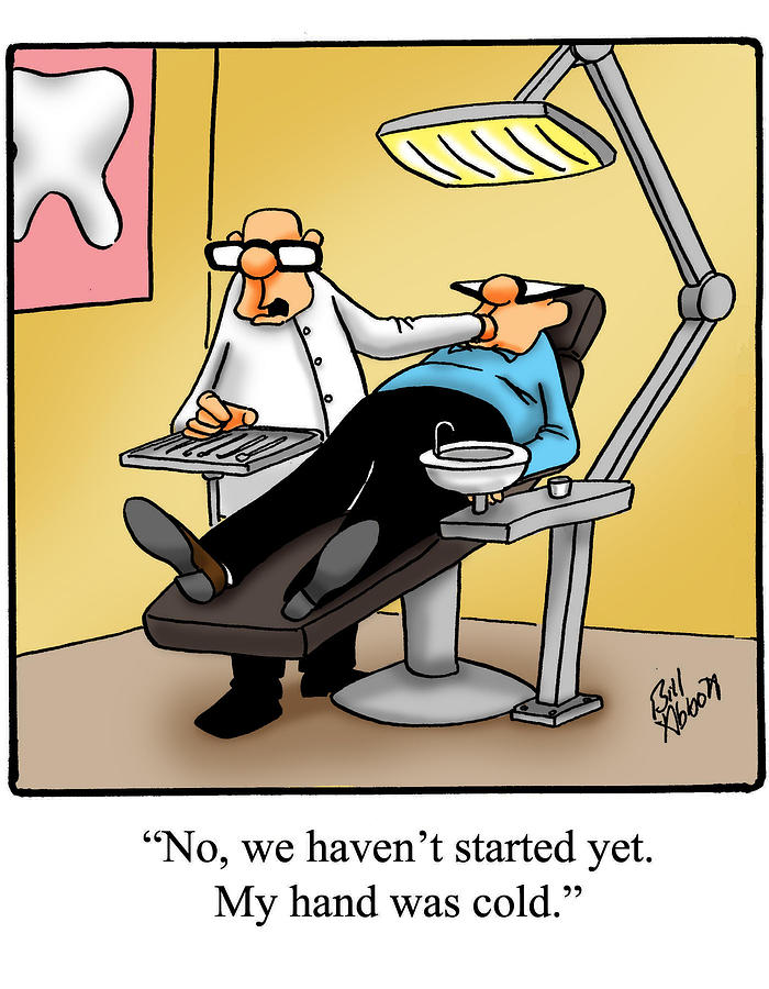 funny dentist cartoon