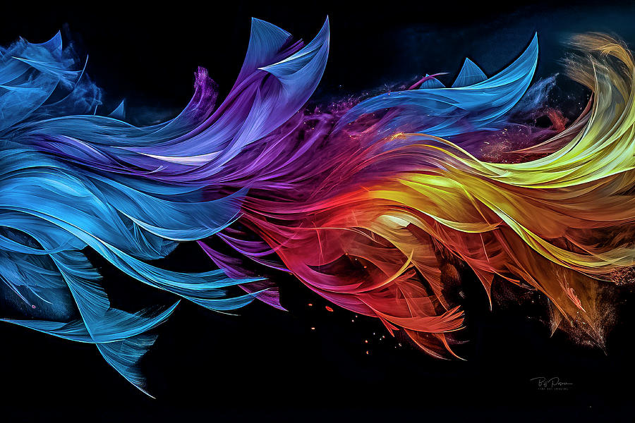Spectrum Swirl Digital Art by Bill Posner