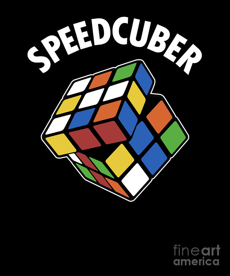 Speedcuber Speedsolving Speedcubing Cubing Speed Cuber Digital Art by ...