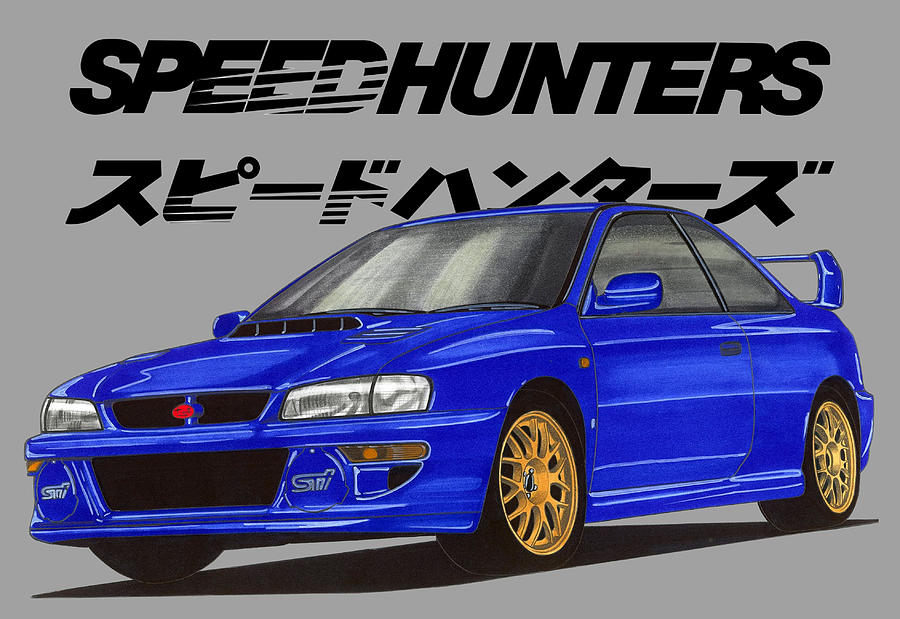 Speedhunters JDM Subaru Impreza 22B WRX STi GC8E2SD Colin McRae Drawing ...