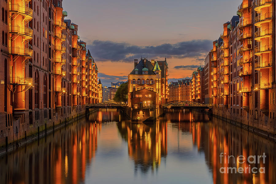 Speicherstadt, Hamburg, Germany Photograph by Henk Meijer Photography