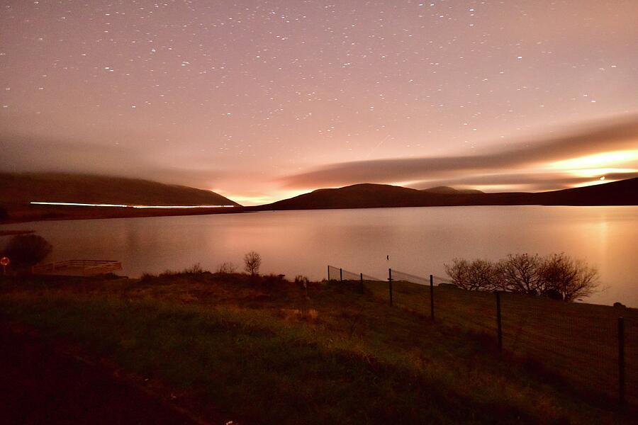 Spelga Dam By Night  Photograph by Neil R Finlay