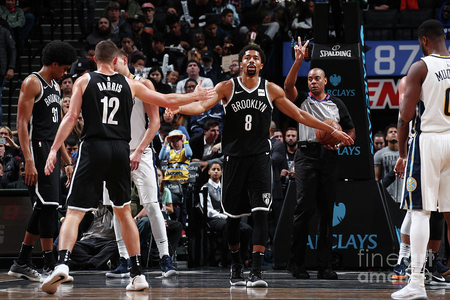 Spencer Dinwiddie and Joe Harris Photograph by Nathaniel S. Butler