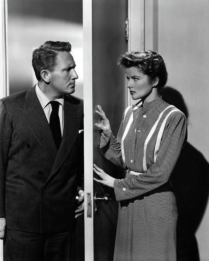SPENCER TRACY and KATHARINE HEPBURN in WITHOUT LOVE -1945-, directed by HAROLD S. BUCQUET. Photograph by Album