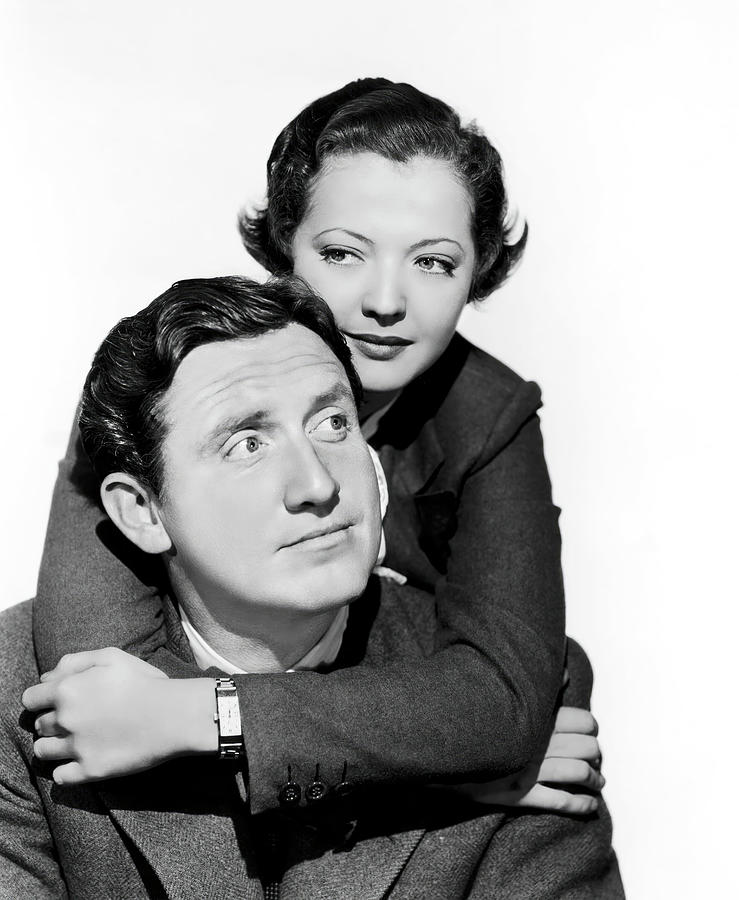 SPENCER TRACY and SYLVIA SIDNEY in FURY -1936-, directed by FRITZ LANG. Photograph by Album