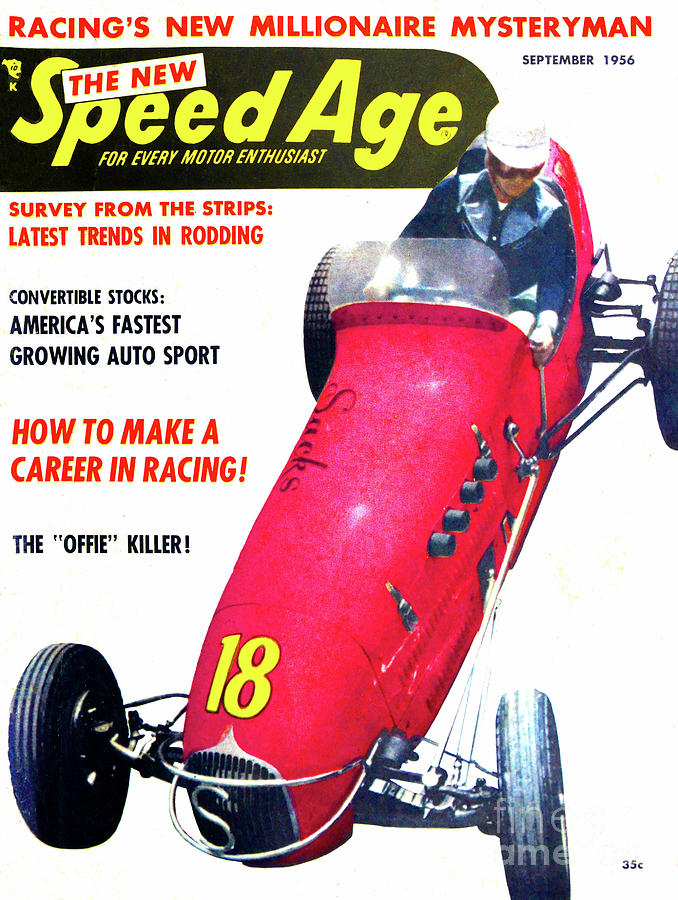 Sept 1956 Speed Age Magazine Photograph by David Lee Thompson