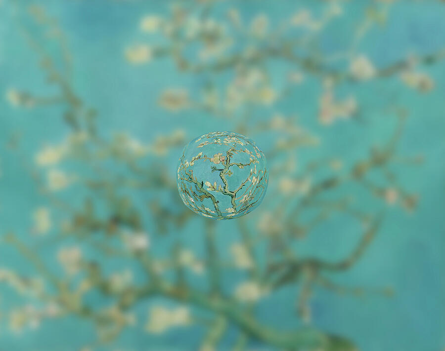 Sphere Ill van Gogh Digital Art by David Bridburg