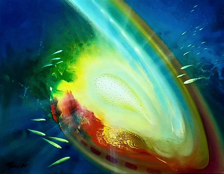 Fish Painting - Sphere Uu by Drazen Pavlovic