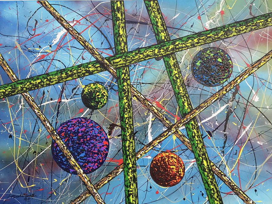 Spheres #5 Painting by Micah Guenther