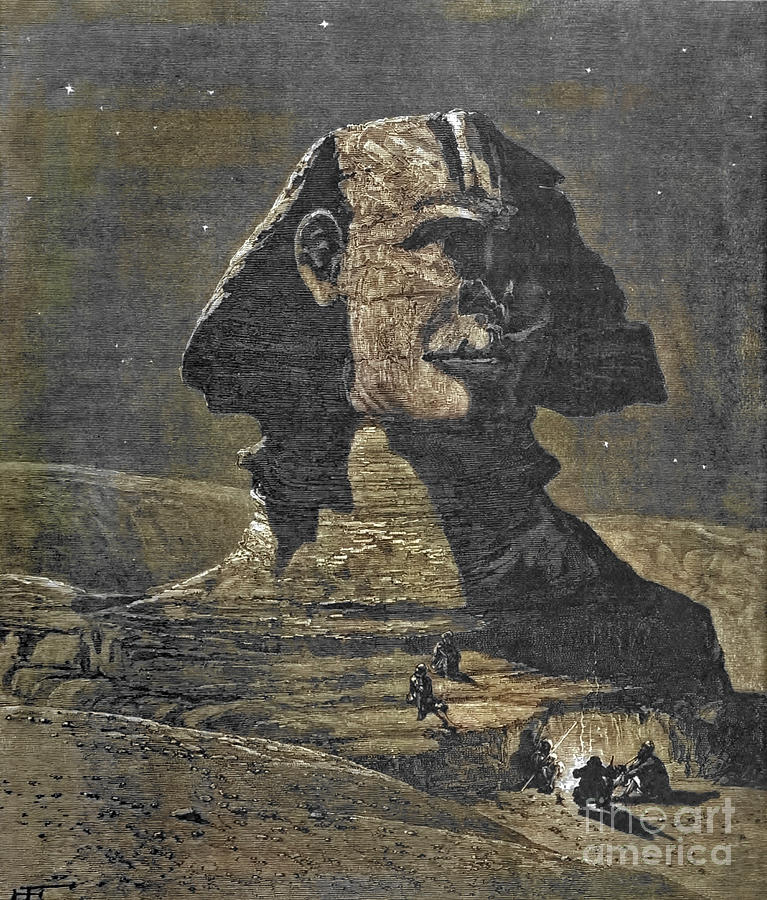 Sphinx k1 Drawing by Historic illustrations