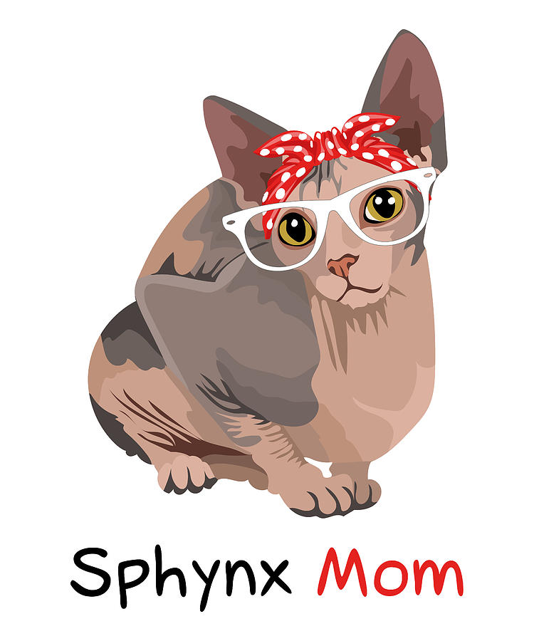 : Bengal Cat Mom Cute Cat With Bandana Lover Gift For