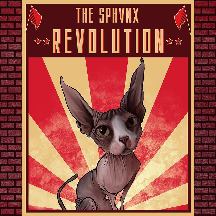 Sphynx REVOLUTION Drawing by John LaFree