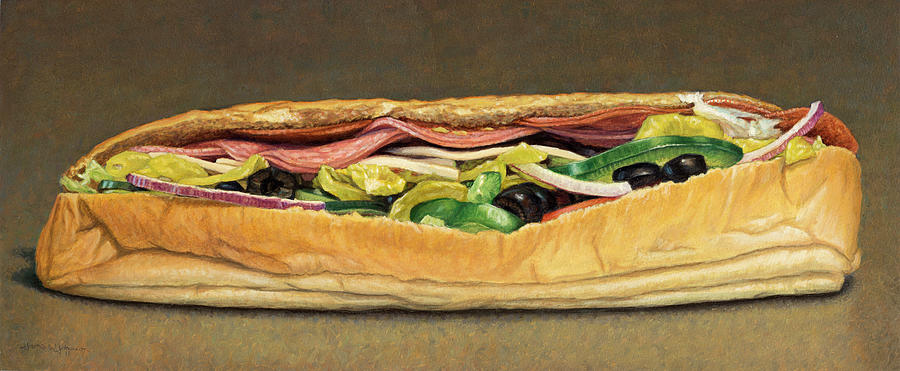Bread Painting - Spicy Italian by James W Johnson