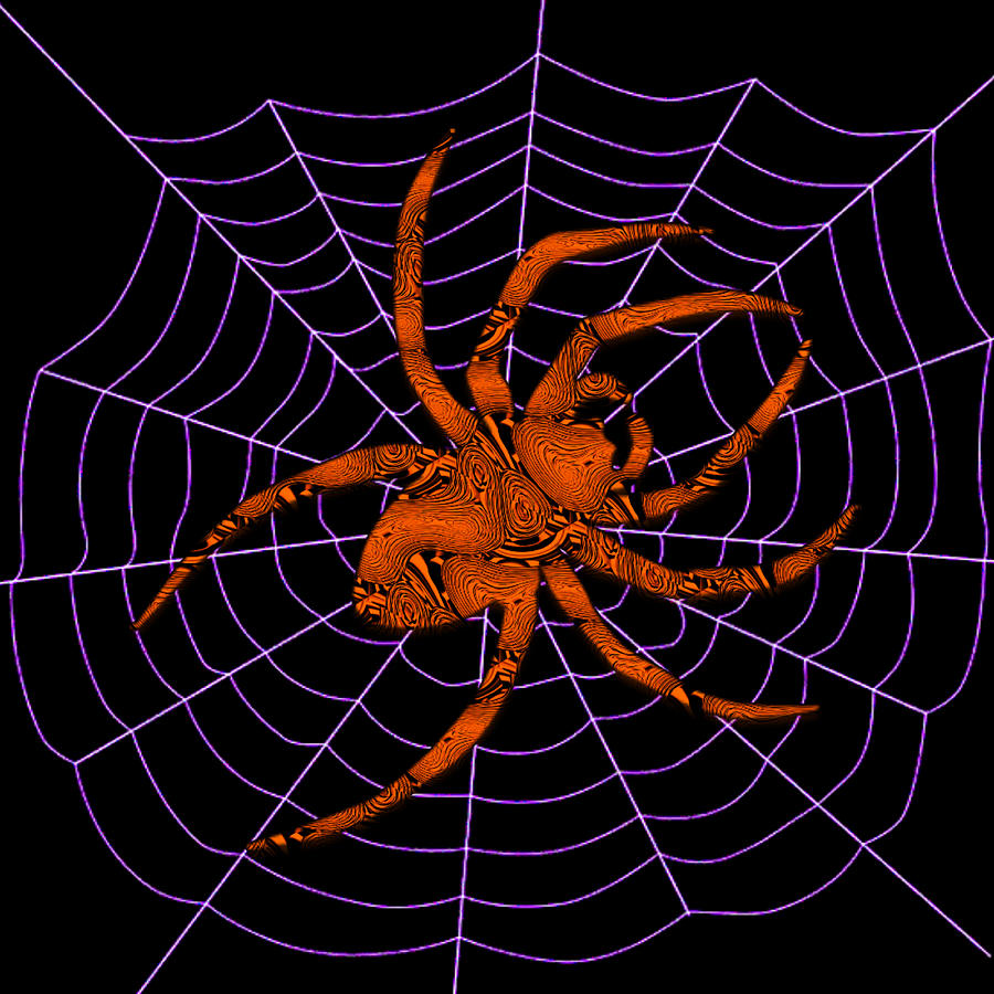 Spider Art  Digital Art by Ronald Mills