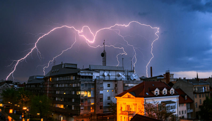 Spider lightning Photograph by Gregor Vojscak - Fine Art America