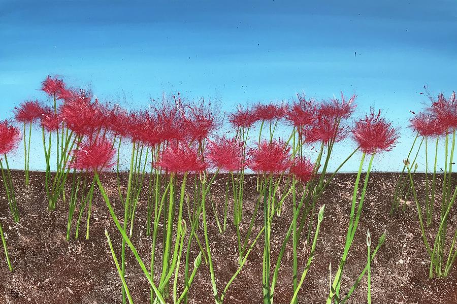 Spider Lilies Painting by Boots Quimby