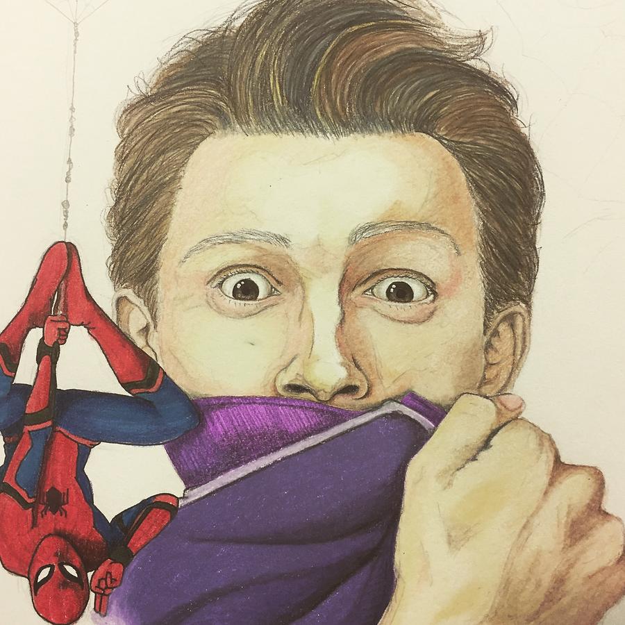 SpiderMan/ Peter Parker Drawing by Josh Stephens Fine Art America