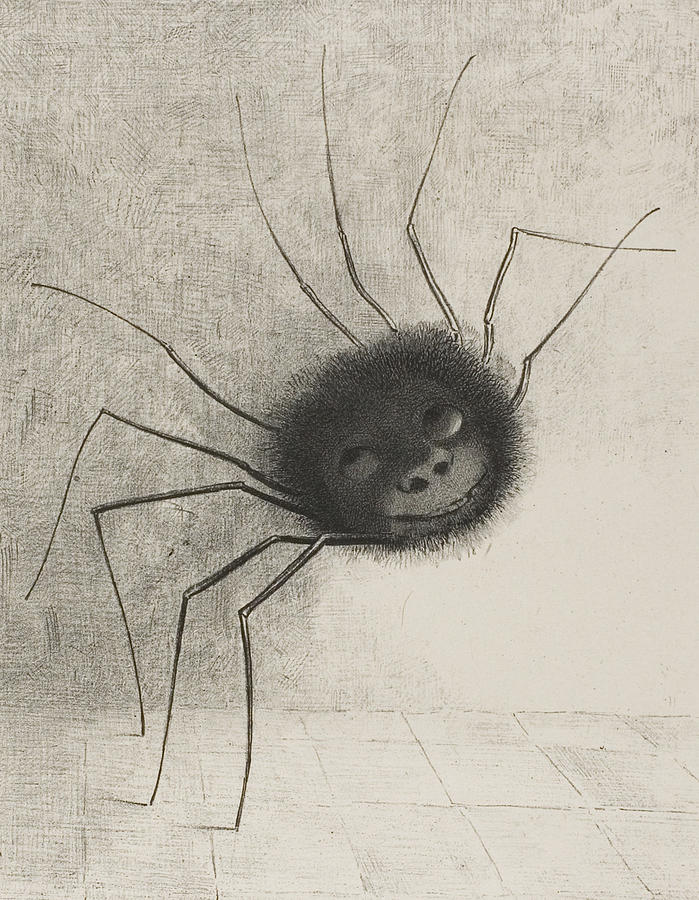 Spider Relief by Odilon Redon