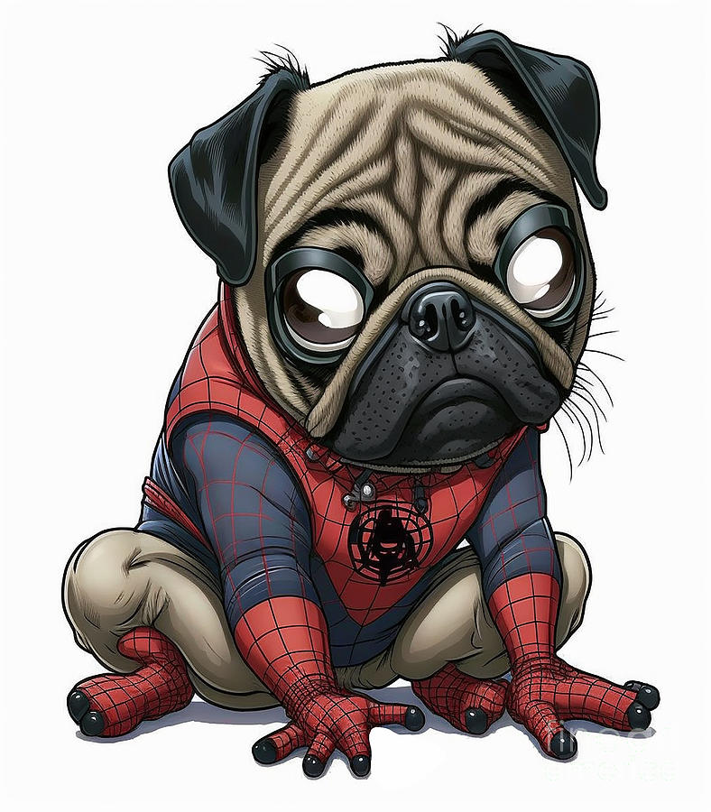 Spider Pug Digital Art by Alexandre Leao - Fine Art America