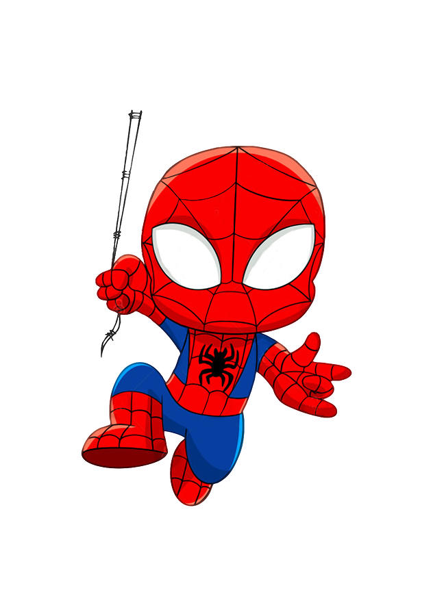 Spiderman Chibi Drawing by Kristi Nila - Pixels