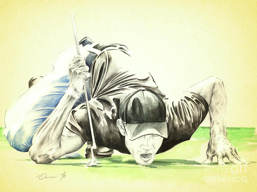 Golfer Painting - Spiderman by Olivera Cejovic Golfer Painting - Spiderman by Olivera Cejovic