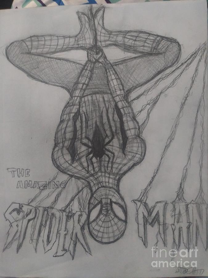 Spiderman Drawing by Salera Ahern | Fine Art America